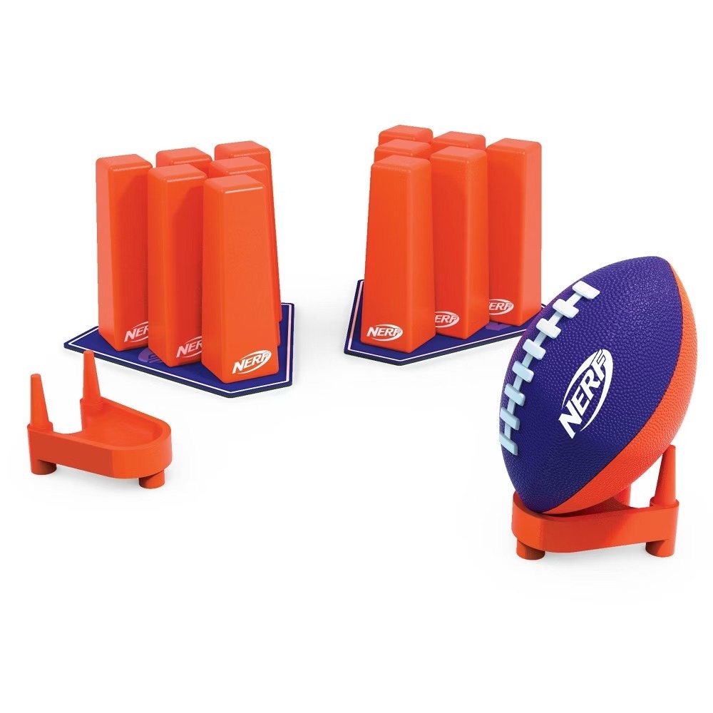 NERF Action Sports Touchdown Strike Toy Football Set‎ 12 Piece NEW